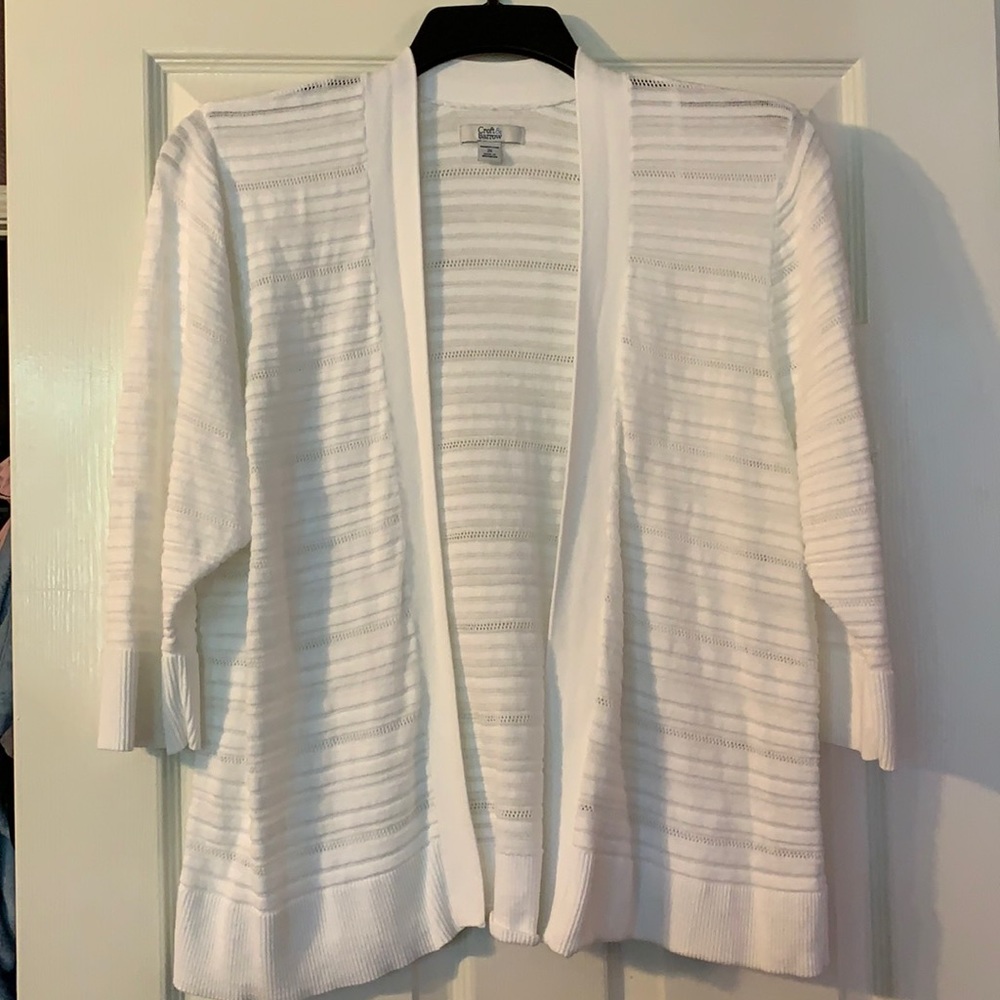 Lightweight White Cardigan